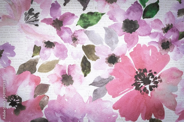 Fototapeta Floral Decorative Pattern