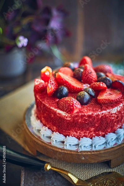 Obraz cake with berries