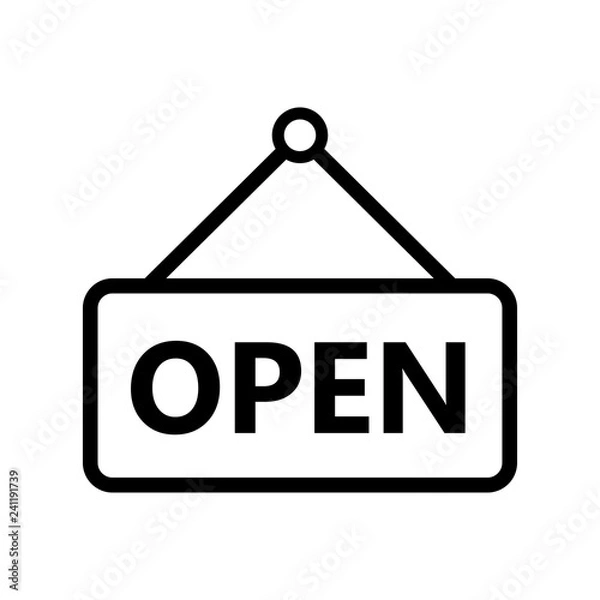 Obraz Open closed icon
