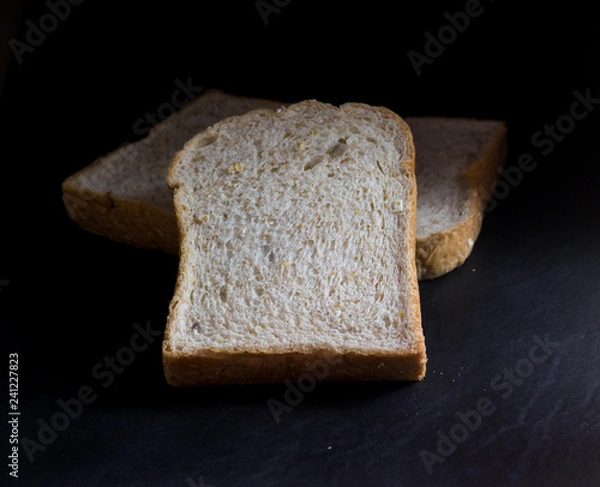 Fototapeta white Bread on table
