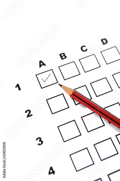 Obraz réussir le test - examen