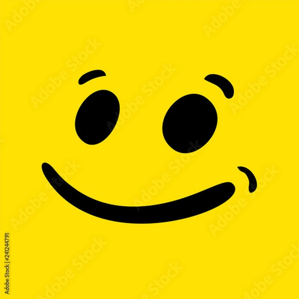 Fototapeta smiling face illustration