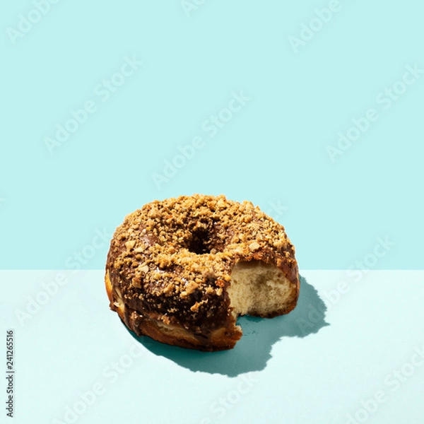 Obraz Doughnut on a blue background
