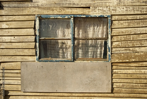 Obraz Wooden strips as wall