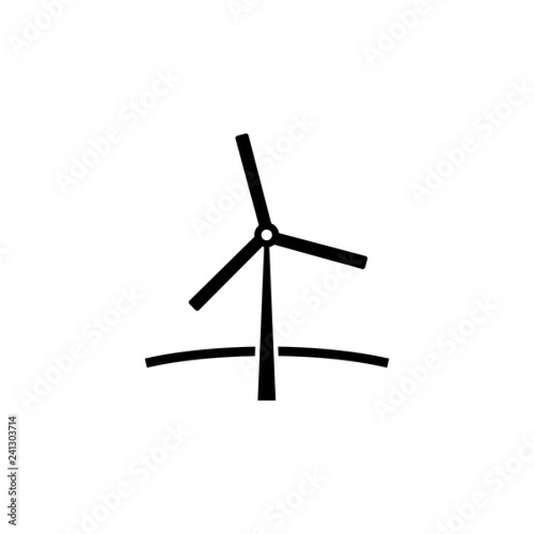 Obraz windmill icon on white background. Can be used for web, logo, mobile app, UI, UX