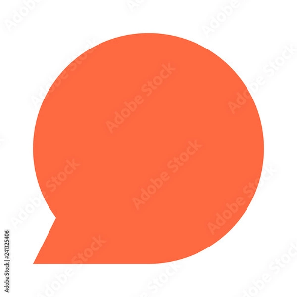 Fototapeta Circle blank speech bubble sign or empty map pin icon. Design graphic element is saved as a vector illustration