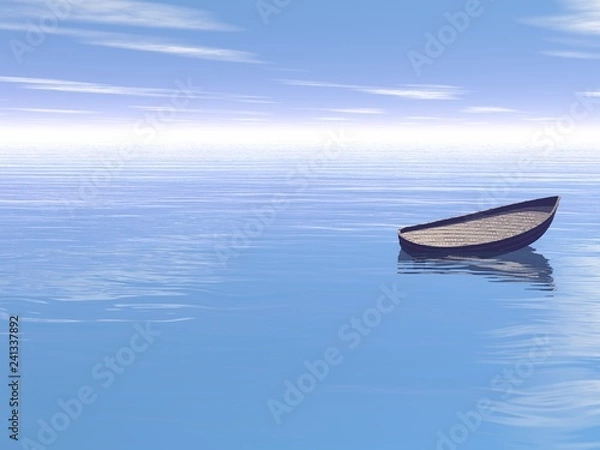 Obraz barca con mare calmo