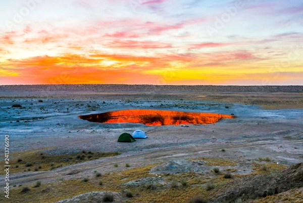 Obraz Darvaza Gas Crater Pit 14