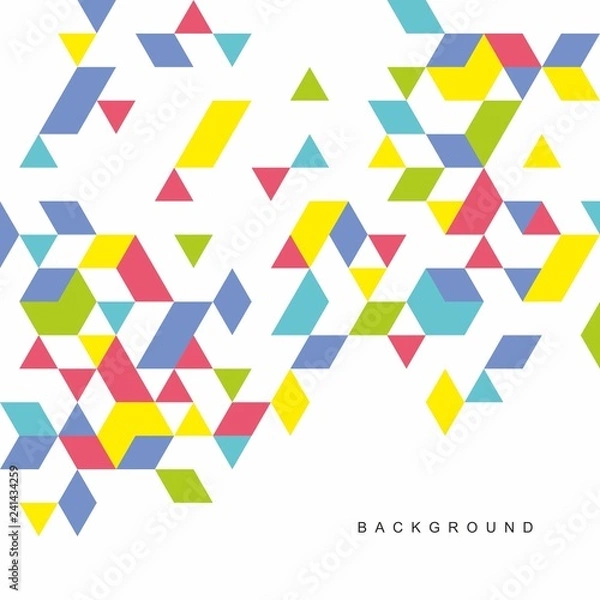 Fototapeta Geometric abstract background.