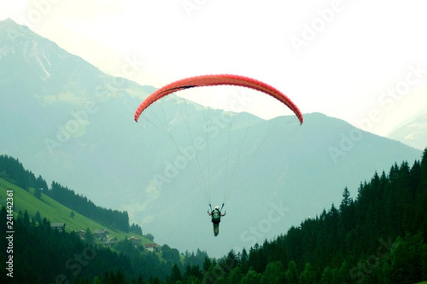 Obraz paraglide zillertal