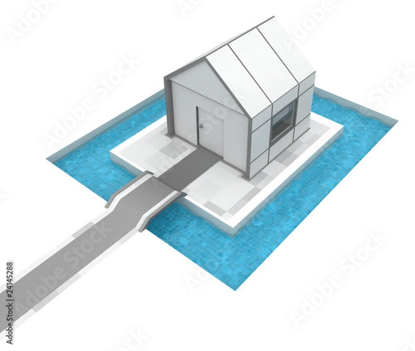 Fototapeta House Pool Moat