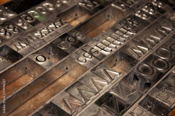 Obraz Letterpress alphabet