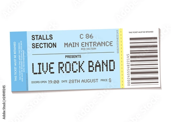 Obraz bilet na koncert