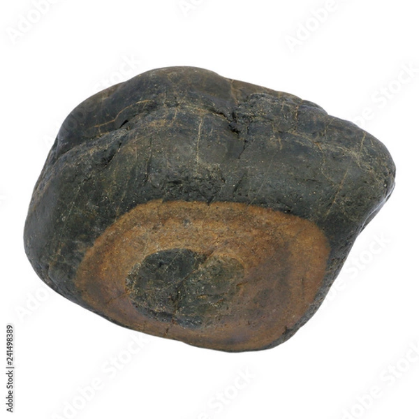 Fototapeta natural stone isolated on white background