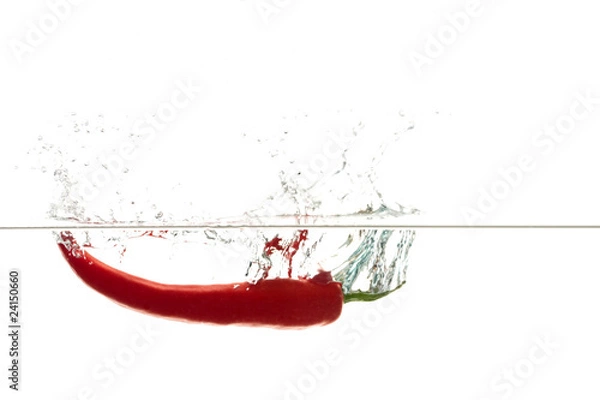 Fototapeta Eintauchende Chili