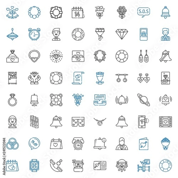 Fototapeta ring icons set