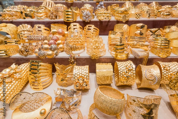 Fototapeta Dubai gold souk in Deira