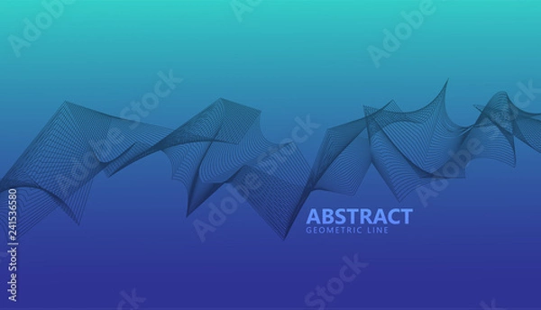 Fototapeta abstract geometric pattern. Graphic element vector design. illuminate color.