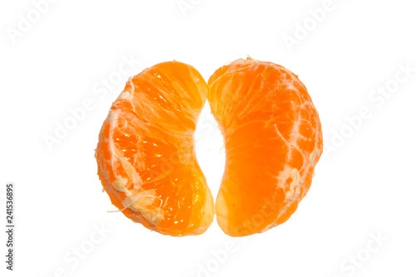 Fototapeta mandarin isolated on white background