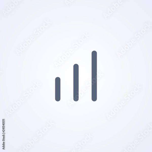 Obraz Level, vector best gray line icon