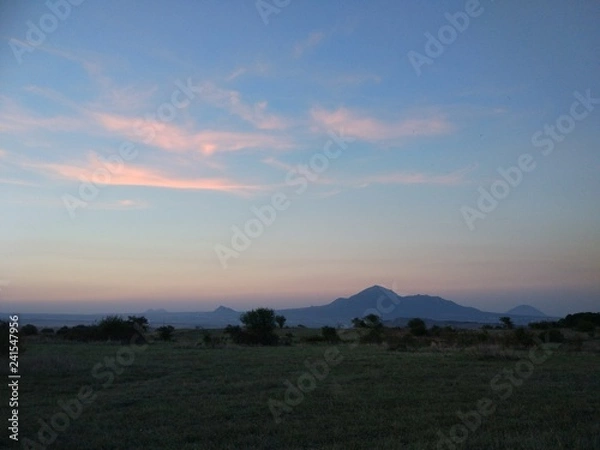Obraz mountains at sunset
