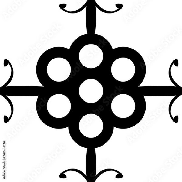 Fototapeta The Abstract Geometric Seamless Vector Print Pattern