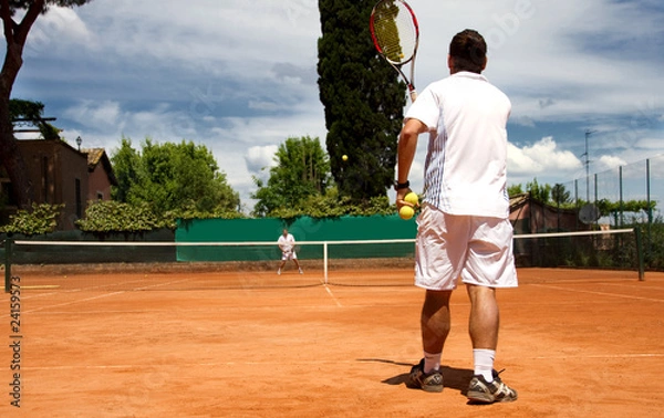 Obraz pojedynczy tenis