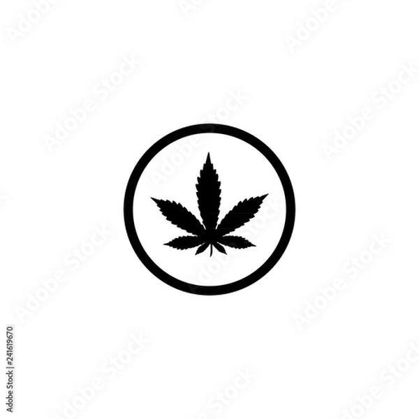 Fototapeta marijuana leaf symbol