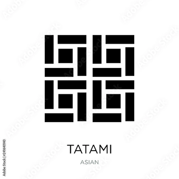 Obraz tatami icon vector on white background, tatami trendy filled ico