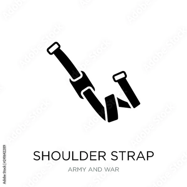Fototapeta shoulder strap icon vector on white background, shoulder strap t