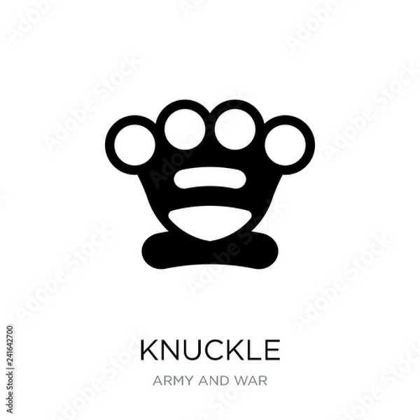 Fototapeta knuckle icon vector on white background, knuckle trendy filled i
