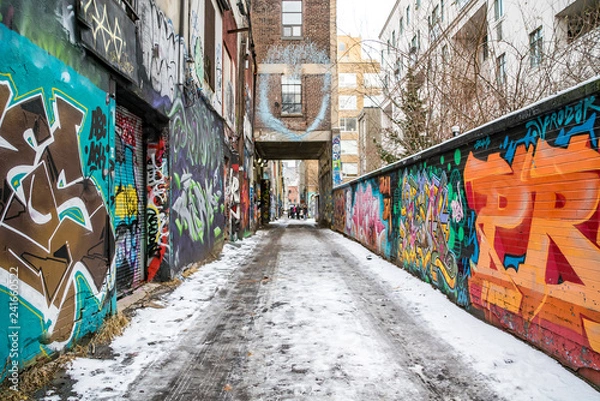 Fototapeta graffiti Alley Toronto