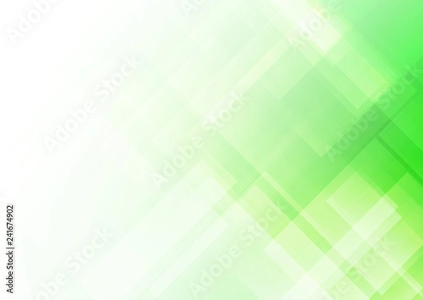 Fototapeta Abstract square shapes green background