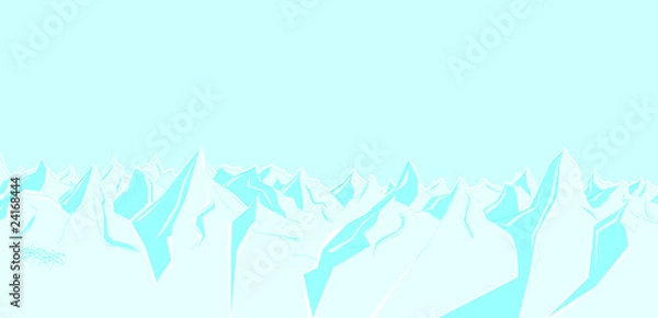 Obraz Winterliches Bergpanorama