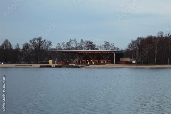 Obraz The cafe on the river 