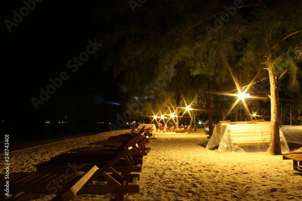 Obraz Plaża w nocy