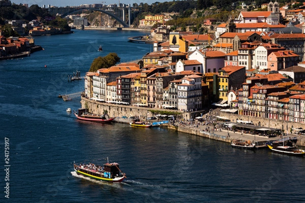 Obraz View of Ribeira, Porto
