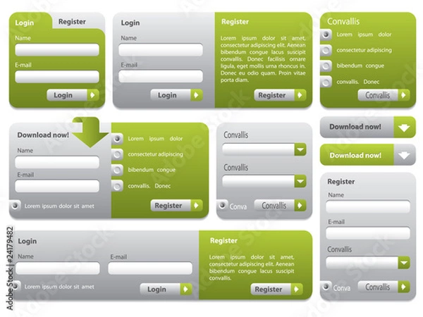 Obraz Website form set