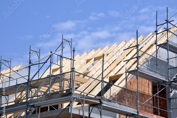 Fototapeta Hausbau