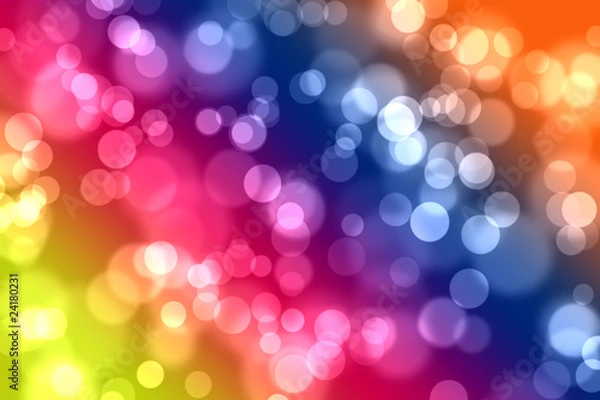 Fototapeta bokeh on multi color background