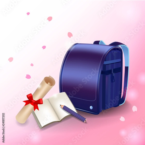 Obraz ランドセル　ブルー