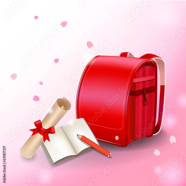 Obraz ランドセル　レッド