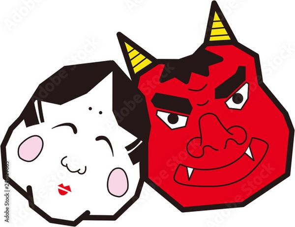 Obraz 鬼　おかめ