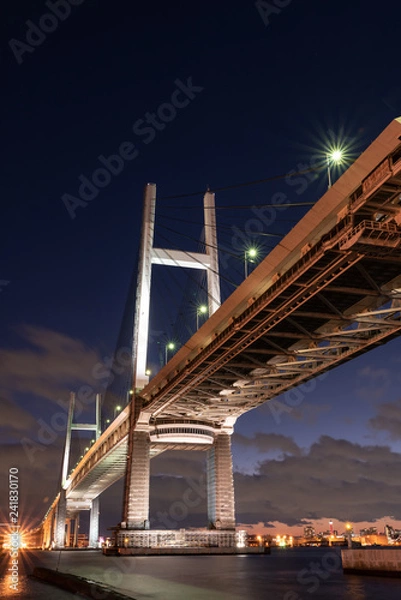 Fototapeta 横浜のつり橋