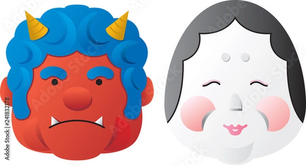 Obraz 鬼　おかめ