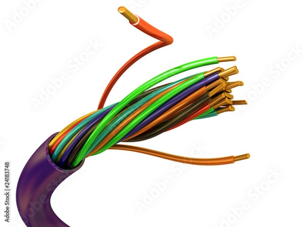 Fototapeta Copper wires