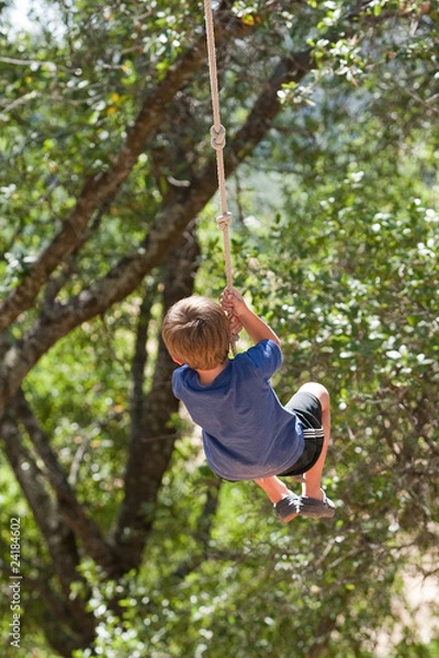 Fototapeta Swinging Boy