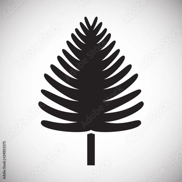 Fototapeta Tree icon on white background for graphic and web design, Modern simple vector sign. Internet concept. Trendy symbol for website design web button or mobile app