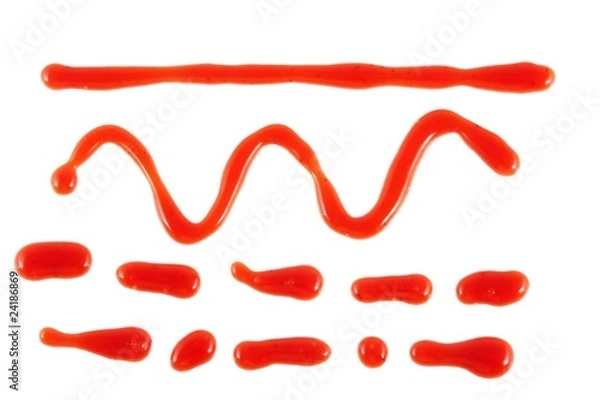 Obraz ketchup lines