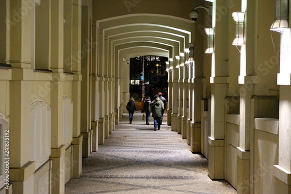 Fototapeta corridor with columns